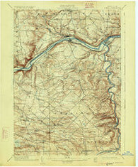 Fonda New York Historical topographic map, 1:62500 scale, 15 X 15 Minute, Year 1902