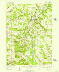 Forestville New York Historical topographic map, 1:24000 scale, 7.5 X 7.5 Minute, Year 1954