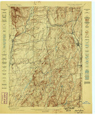 Fort Ann New York Historical topographic map, 1:62500 scale, 15 X 15 Minute, Year 1898