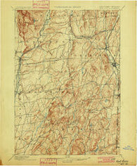 Fort Ann New York Historical topographic map, 1:62500 scale, 15 X 15 Minute, Year 1901