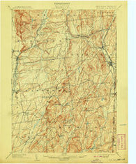 Fort Ann New York Historical topographic map, 1:62500 scale, 15 X 15 Minute, Year 1904