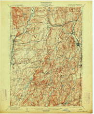 Fort Ann New York Historical topographic map, 1:62500 scale, 15 X 15 Minute, Year 1904