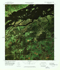 Fort Covington Port of Entry New York Historical topographic map, 1:25000 scale, 7.5 X 7.5 Minute, Year 1977