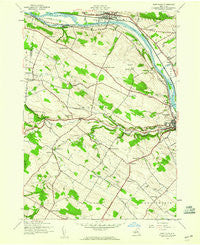 Fort Plain New York Historical topographic map, 1:24000 scale, 7.5 X 7.5 Minute, Year 1944