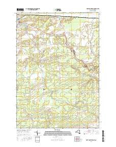 Fort Covington New York Current topographic map, 1:24000 scale, 7.5 X 7.5 Minute, Year 2016