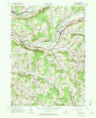 Franklin New York Historical topographic map, 1:24000 scale, 7.5 X 7.5 Minute, Year 1943