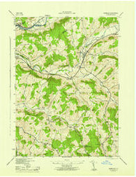 Franklin New York Historical topographic map, 1:31680 scale, 7.5 X 7.5 Minute, Year 1945