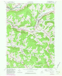 Franklin New York Historical topographic map, 1:24000 scale, 7.5 X 7.5 Minute, Year 1943