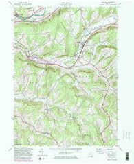 Franklin New York Historical topographic map, 1:24000 scale, 7.5 X 7.5 Minute, Year 1943
