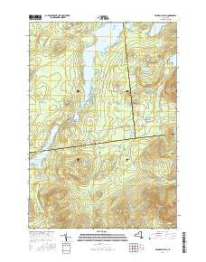 Franklin Falls New York Current topographic map, 1:24000 scale, 7.5 X 7.5 Minute, Year 2016