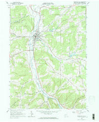 Franklinville New York Historical topographic map, 1:24000 scale, 7.5 X 7.5 Minute, Year 1963