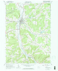 Franklinville New York Historical topographic map, 1:24000 scale, 7.5 X 7.5 Minute, Year 1963
