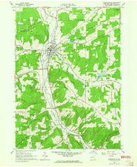 Franklinville New York Historical topographic map, 1:24000 scale, 7.5 X 7.5 Minute, Year 1963