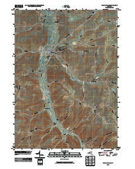 Franklinville New York Historical topographic map, 1:24000 scale, 7.5 X 7.5 Minute, Year 2010