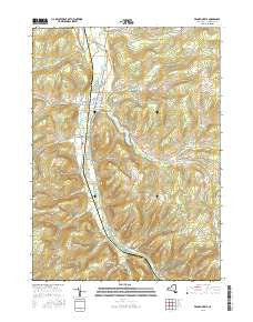 Franklinville New York Current topographic map, 1:24000 scale, 7.5 X 7.5 Minute, Year 2016