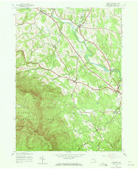 Freehold New York Historical topographic map, 1:24000 scale, 7.5 X 7.5 Minute, Year 1943