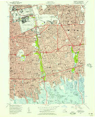 Freeport New York Historical topographic map, 1:24000 scale, 7.5 X 7.5 Minute, Year 1955
