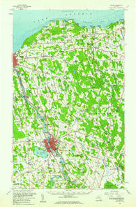 Fulton New York Historical topographic map, 1:62500 scale, 15 X 15 Minute, Year 1956