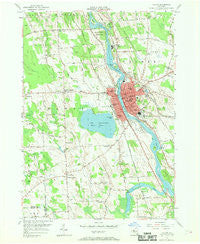 Fulton New York Historical topographic map, 1:24000 scale, 7.5 X 7.5 Minute, Year 1955