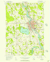 Fulton New York Historical topographic map, 1:24000 scale, 7.5 X 7.5 Minute, Year 1955