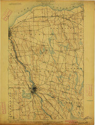 Fulton New York Historical topographic map, 1:62500 scale, 15 X 15 Minute, Year 1900