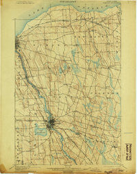 Fulton New York Historical topographic map, 1:62500 scale, 15 X 15 Minute, Year 1900