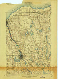 Fulton New York Historical topographic map, 1:62500 scale, 15 X 15 Minute, Year 1900