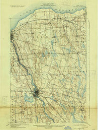 Fulton New York Historical topographic map, 1:62500 scale, 15 X 15 Minute, Year 1900