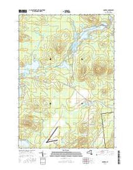 Gabriels New York Current topographic map, 1:24000 scale, 7.5 X 7.5 Minute, Year 2016