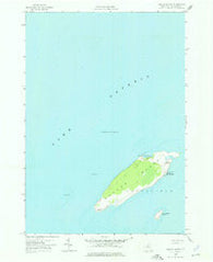 Galloo Island New York Historical topographic map, 1:24000 scale, 7.5 X 7.5 Minute, Year 1958