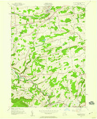 Gallupville New York Historical topographic map, 1:24000 scale, 7.5 X 7.5 Minute, Year 1944