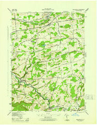Gallupville New York Historical topographic map, 1:31680 scale, 7.5 X 7.5 Minute, Year 1946