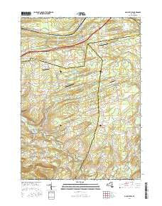 Gallupville New York Current topographic map, 1:24000 scale, 7.5 X 7.5 Minute, Year 2016