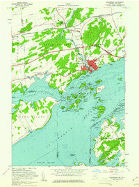 Gananoque Ontario Historical topographic map, 1:24000 scale, 7.5 X 7.5 Minute, Year 1958
