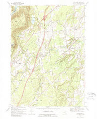 Gansevoort New York Historical topographic map, 1:24000 scale, 7.5 X 7.5 Minute, Year 1968