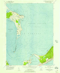 Gardiners Island East New York Historical topographic map, 1:24000 scale, 7.5 X 7.5 Minute, Year 1956