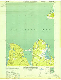 Gardiners Island West New York Historical topographic map, 1:24000 scale, 7.5 X 7.5 Minute, Year 1944