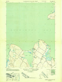 Gardiners Island West New York Historical topographic map, 1:24000 scale, 7.5 X 7.5 Minute, Year 1944