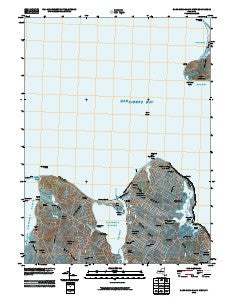 Gardiners Island West New York Historical topographic map, 1:24000 scale, 7.5 X 7.5 Minute, Year 2010