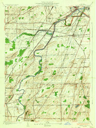Genesee Junction New York Historical topographic map, 1:24000 scale, 7.5 X 7.5 Minute, Year 1935