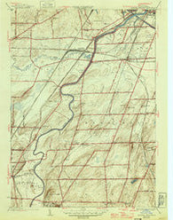 Genesee Junction New York Historical topographic map, 1:24000 scale, 7.5 X 7.5 Minute, Year 1935