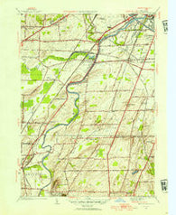 Genesee Junction New York Historical topographic map, 1:24000 scale, 7.5 X 7.5 Minute, Year 1952