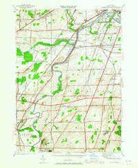 Genesee Junction New York Historical topographic map, 1:24000 scale, 7.5 X 7.5 Minute, Year 1952