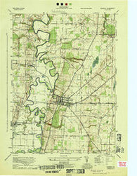 Geneseo New York Historical topographic map, 1:31680 scale, 7.5 X 7.5 Minute, Year 1944