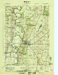 Geneseo New York Historical topographic map, 1:31680 scale, 7.5 X 7.5 Minute, Year 1944