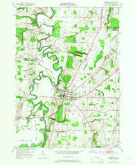 Geneseo New York Historical topographic map, 1:24000 scale, 7.5 X 7.5 Minute, Year 1950