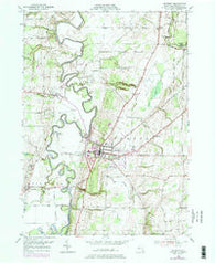 Geneseo New York Historical topographic map, 1:24000 scale, 7.5 X 7.5 Minute, Year 1950