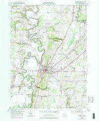 Geneseo New York Historical topographic map, 1:24000 scale, 7.5 X 7.5 Minute, Year 1950