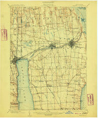 Geneva New York Historical topographic map, 1:62500 scale, 15 X 15 Minute, Year 1902