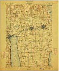 Geneva New York Historical topographic map, 1:62500 scale, 15 X 15 Minute, Year 1902
